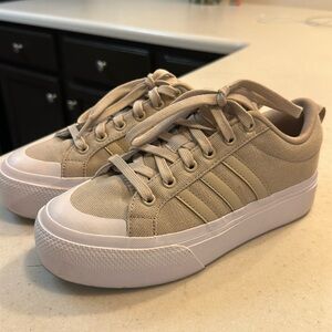 Adidas Bravada Beige Platform Sneakers (6)